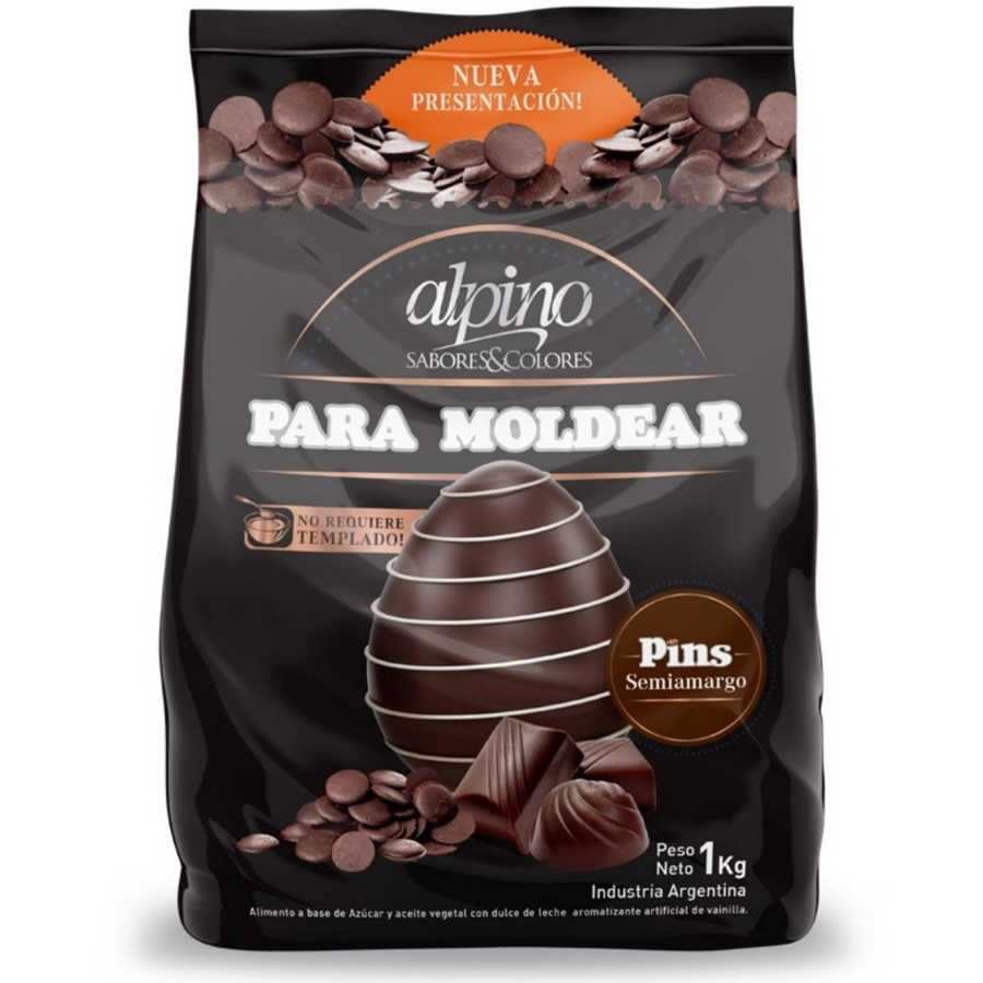 Chocolate Baño Moldeo Semi amargo "Alpino" x 1kg