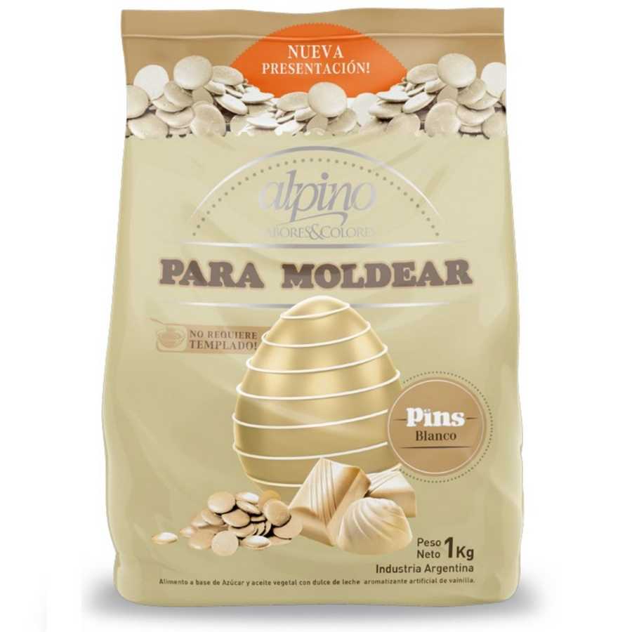 Chocolate Baño Moldeo Blanco "Alpino" x 1kg