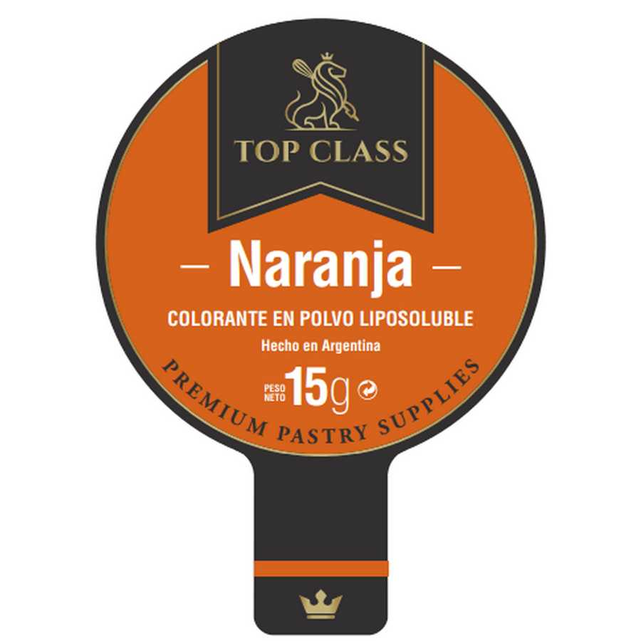 Colorante en Polvo Liposoluble Naranja "Top Class" 15g