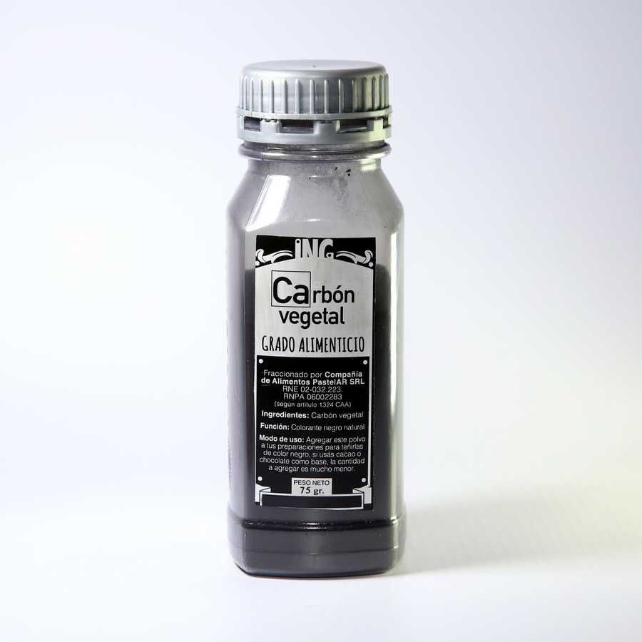 Carbon vegetal Colorante natural Negro "Pastelar" x75g