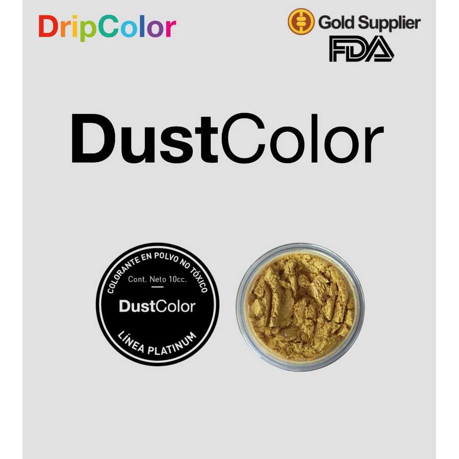 Colorante en polvo Dorado fino Dust Color 10cc