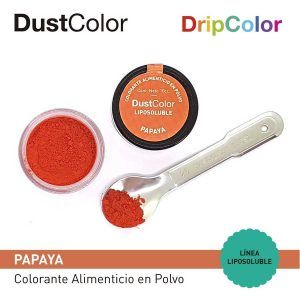 Colorante en Polvo Liposoluble Papaya «Dust Color» 10 cc