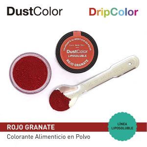 Colorante en Polvo Liposoluble Rojo Granate «Dust Color» 10 cc