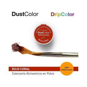 Colorante en polvo hidrosoluble Rojo Coral «Dust Color» 10 cc