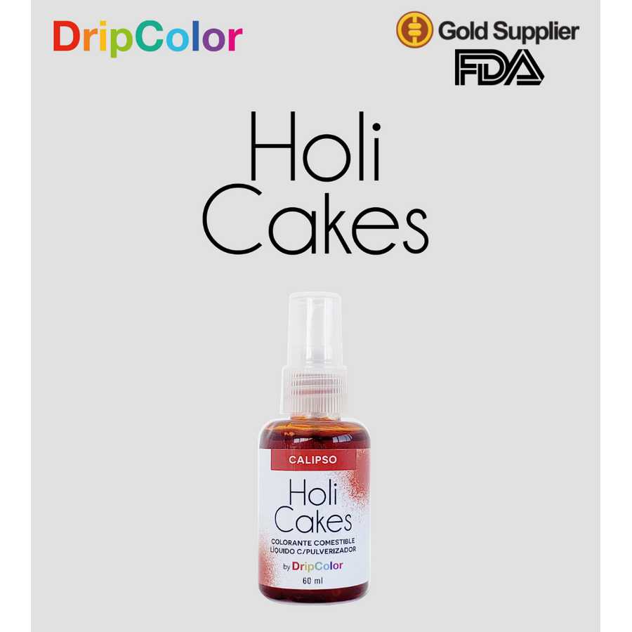 Colorante Liquido con Atomizador Calipso "Holi Cakes" 60ml
