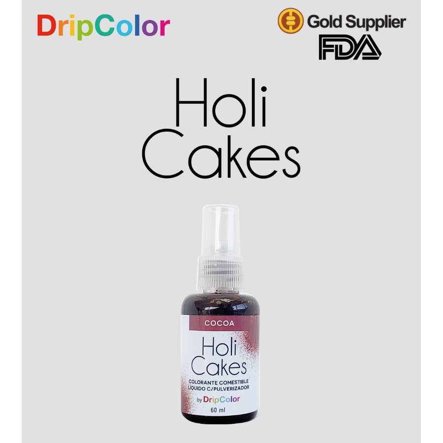 Colorante Liquido con Atomizador Cocoa "Holi Cakes" 60ml
