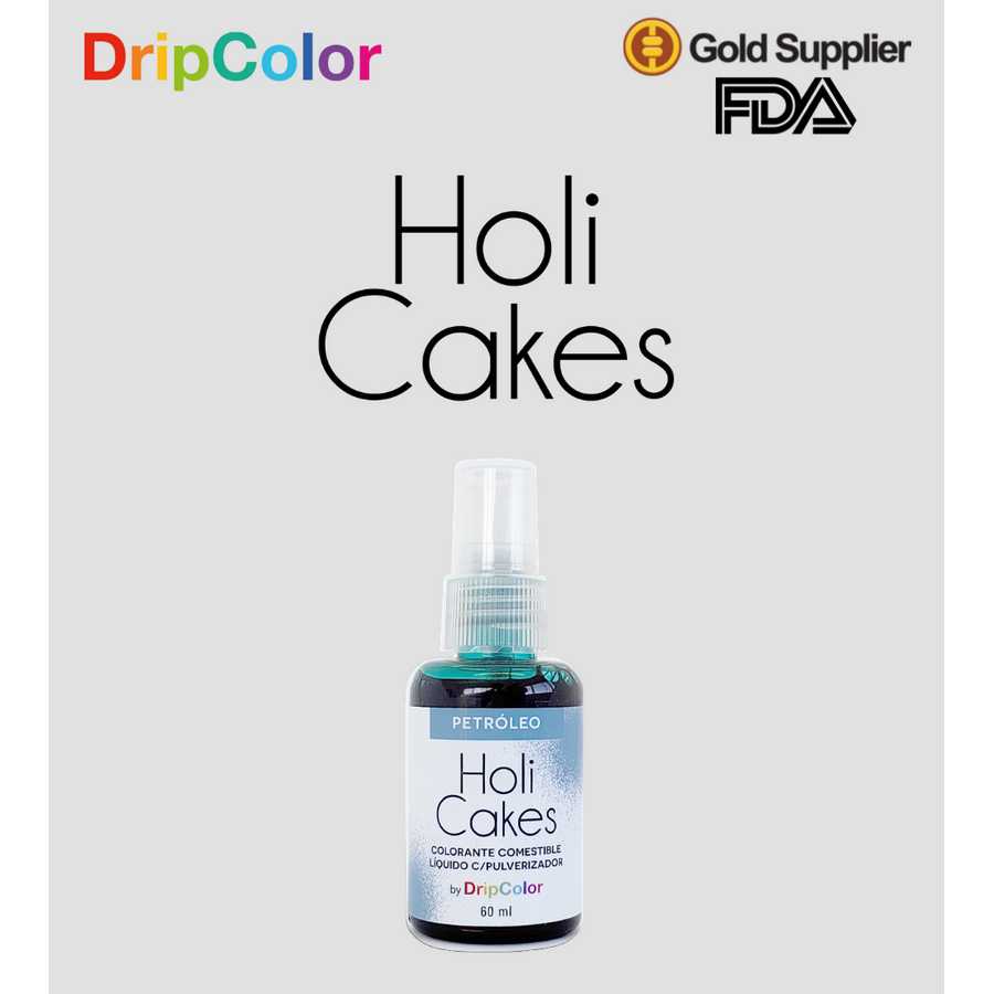Colorante Liquido con Atomizador Petroleo "Holi Cakes" 60ml