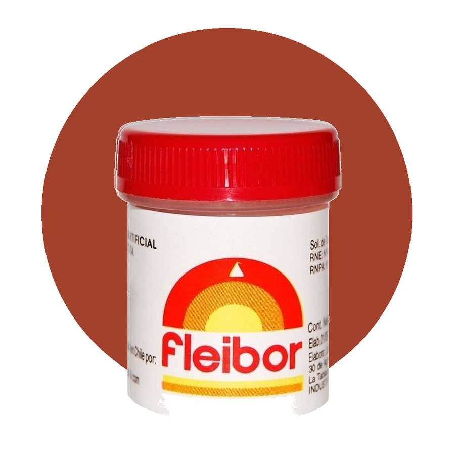 Colorante en pasta Rojo bordo "Fleibor" x15g