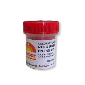 Colorante en polvo Rojo Rubi «Fleibor» x 4 g