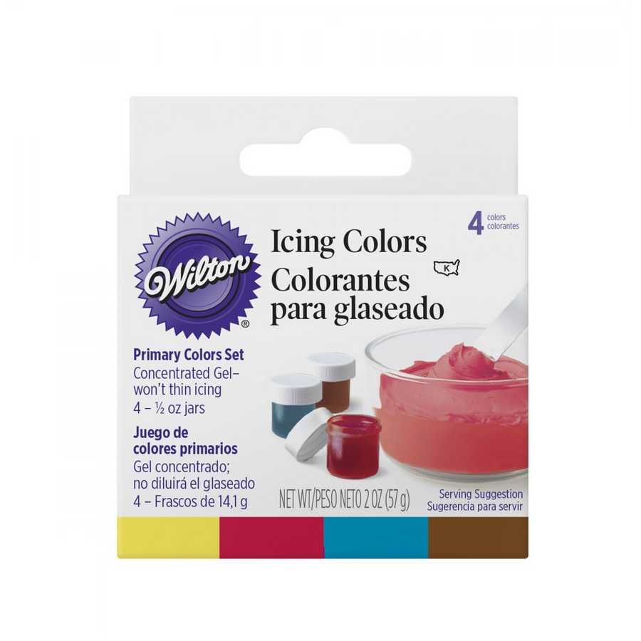 Colorante en Gel Set Primarios "Wilton" 4x28 g
