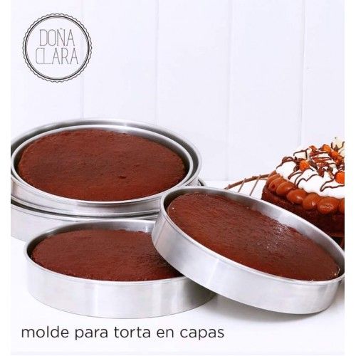Molde tartera en capa Desmontable 14x4cm "Doña Clara"