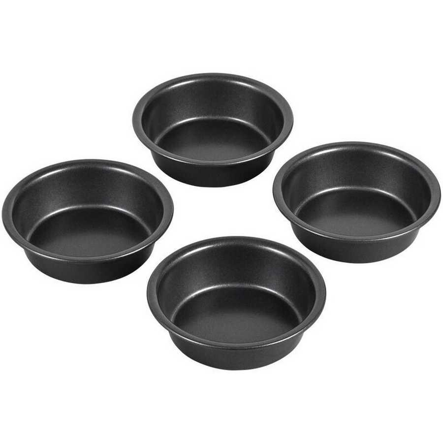 Molde Torta mini Redonda Set 4 x10cm Perfect Results "Wilton"