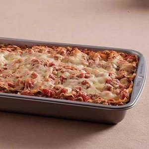 Molde Rectangular Mediano Plus 37x28x5 cm Recipe Righ «Wilton»