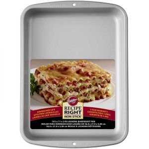 Molde Rectangular Mediano Plus 37x28x5 cm Recipe Righ «Wilton»