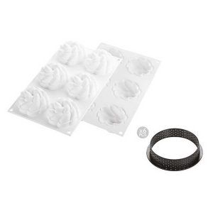 Molde Kit Tarte Ring Fleur «Silikomart»