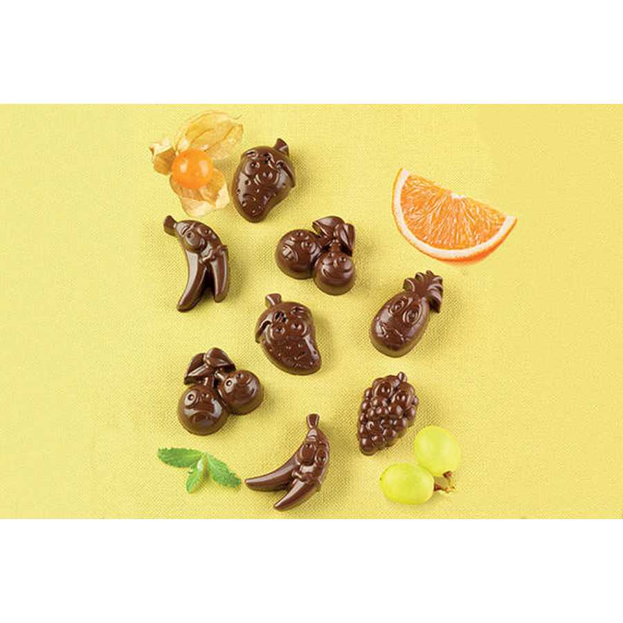 Molde Silicona SCG32 Choco Fruits "Silikomart"