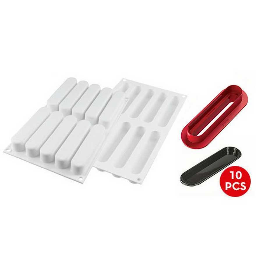 Molde Silicona Fashion Eclair 80 "Silikomart" - Imagen 2