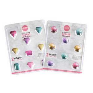 Molde Set Placa x 2 Bombones y Diamantes «Parpen»