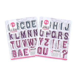 Molde Set Placa x 2 Letras Grandes y Signos «Parpen»
