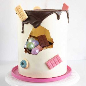 Molde Set Placa x 2 Cake Sorpresa grande 19×24 cm «Parpen»