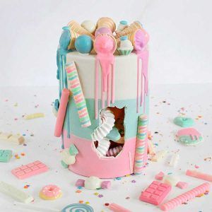 Molde Set Placa x 2 Cake Sorpresa Chica 15×20 cm «Parpen»