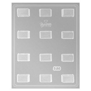 Molde Placa 580 Bombones Rectangulares Texturados x 12 «Parpen»