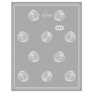 Molde Placa 569 Bombones Circulares Altos x 12 «Parpen»