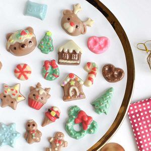 Molde Set Placa x 2 Mini Candy Navideño «Parpen»