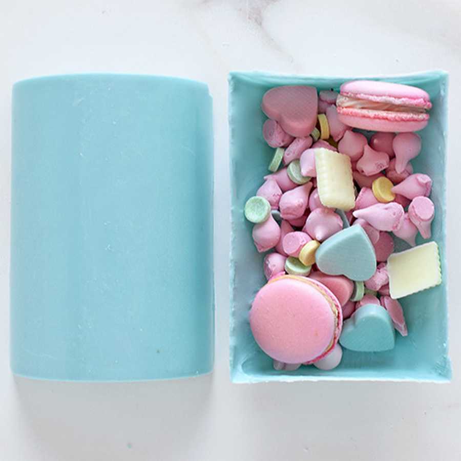 Molde Set Placa x 2 Cake Sorpresa mini 10x14 cm "Parpen" - Imagen 3