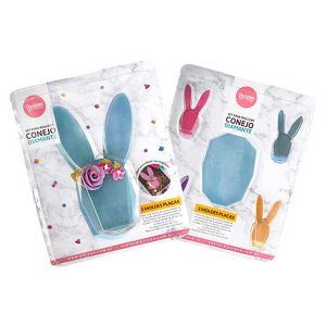Molde Set Placa x 2 Conejo Diamante «Parpen»