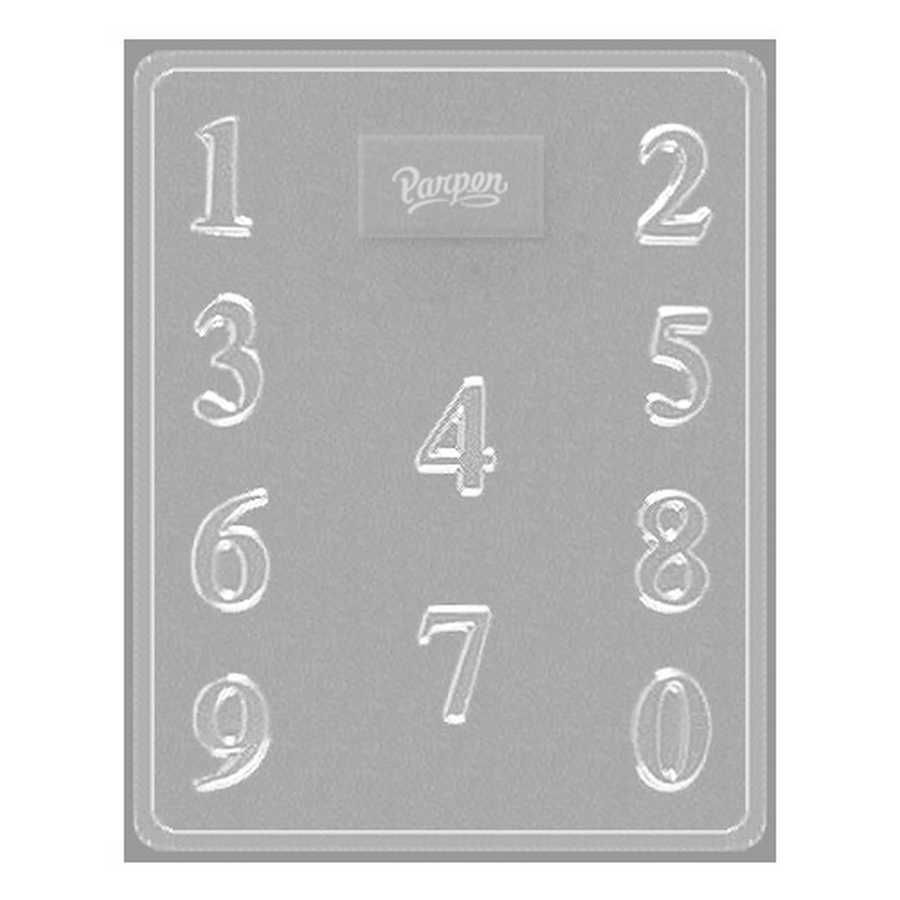 Molde placa 192 Números “Parpen”