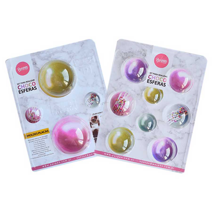 Molde Set Placa x 2 Choco Esferas “Parpen”