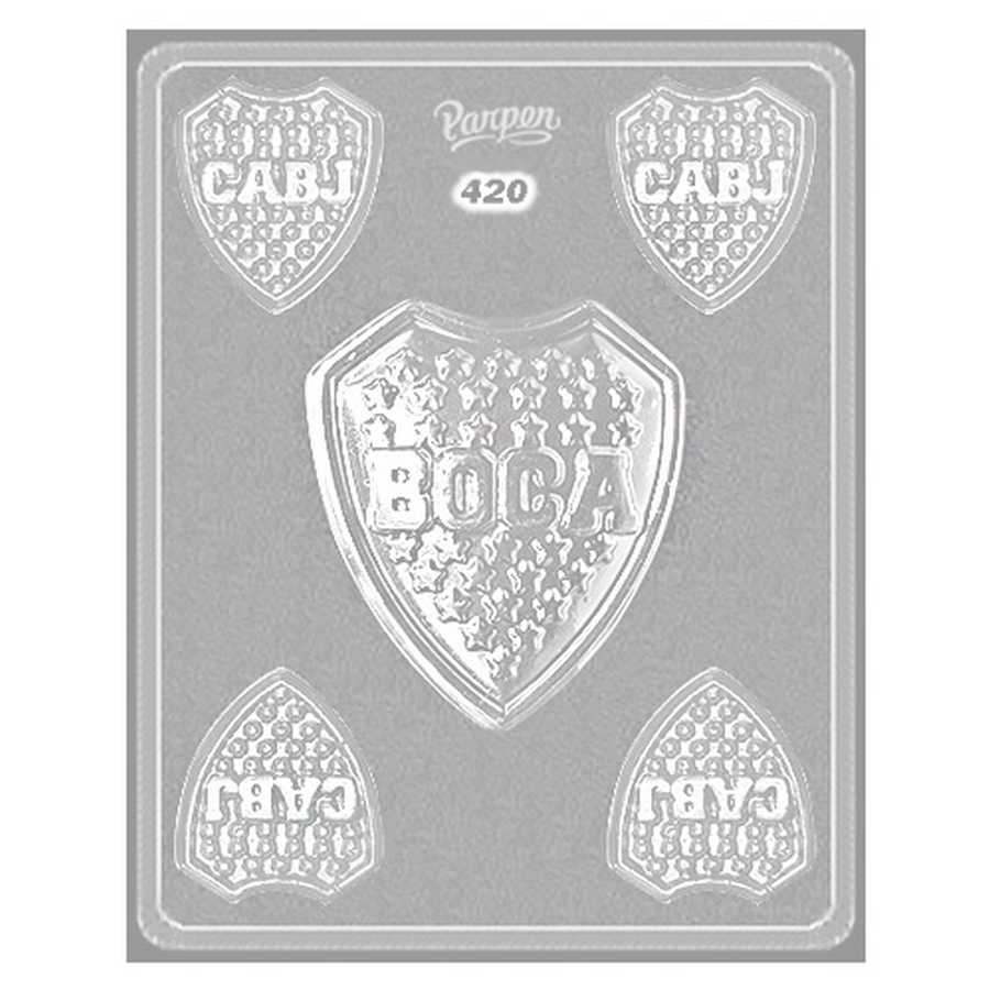 Molde placa 420 Escudos Boca "Parpen"