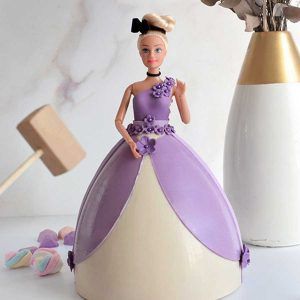 Molde Set Placa x 2 Cake Sorpresa Falda Muñeca «Parpen»