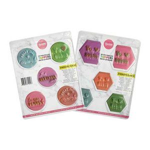 Molde Set Placa x 2 Toppers Dia de la Madre «Parpen»