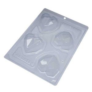 Molde placa especial corazon diamante mediano «BW»