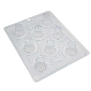 Molde placa especial vacito de flor «BW»