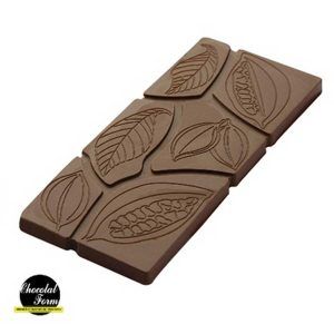 Molde policarbonato Tableta 50g Hojas y Cacao en Grano – CW-CF0810