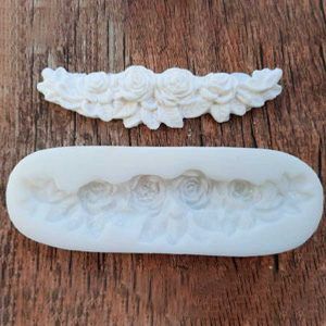Molde Silicona Guarda Rosas C Hojas «Arte Nery»