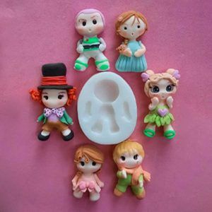 Molde Silicona Multifuncion Heroes/Princesas «Arte Nery»