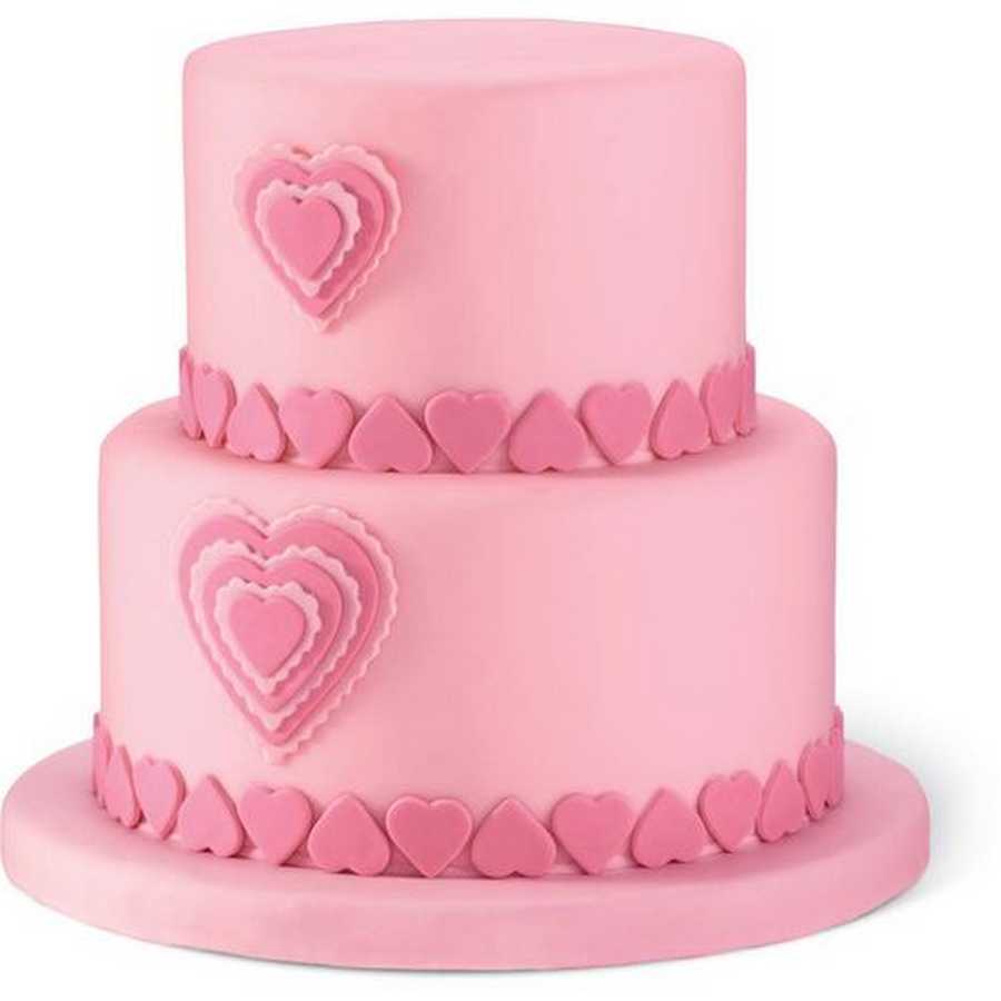 Cortante Fondant Corazon x 6 Un "Wilton" - Imagen 2