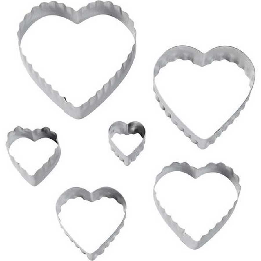 Cortante Fondant Corazon x 6 Un "Wilton"