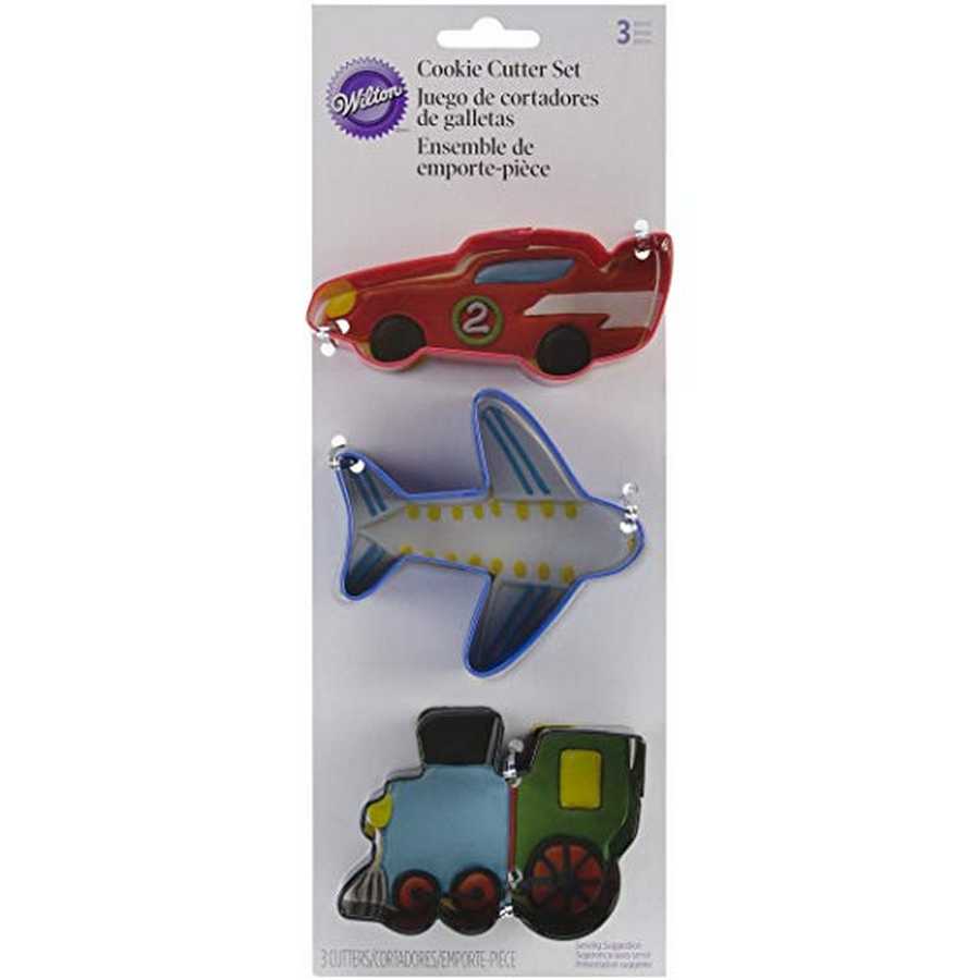 Cortante Galletitas Set x 3 Transportes "Wilton" - Imagen 2
