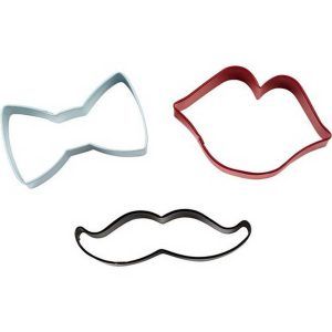 Cortante Galletitas Set x 3 Moño/Labio/Bigote «Wilton»