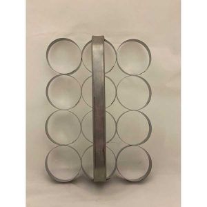 Placa cortante Redonda Acero Inoxidable 6×2 cm alt x12 piezas «MDA»
