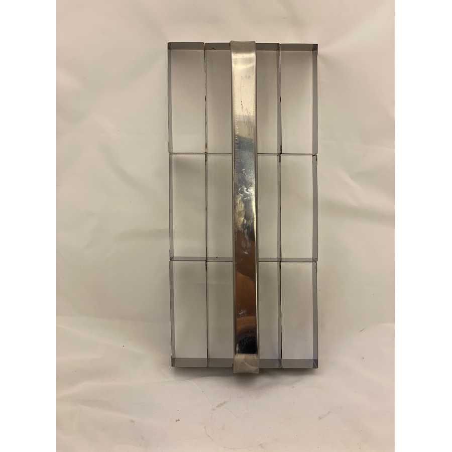 Placa cortante Lingote Acero Inoxidable 12x4x4 cm x12 piezas "MDA"