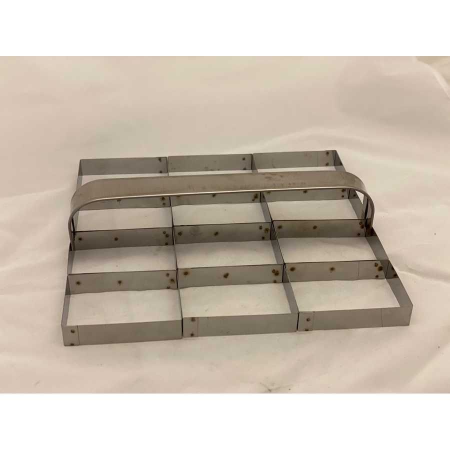 Placa cortante Lingote Acero Inoxidable 9x6x2 cm x12 piezas "MDA" - Imagen 2