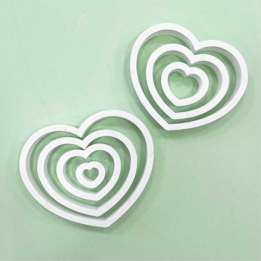 Cortante Corazones kit modelo 2 x7 unidades "Ruphas"