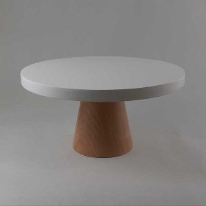 Pie Torta con base Madera L 11cm Borde recto 24cm
