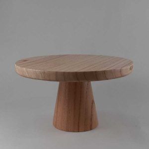 Pie Torta con base Madera Paraiso H 11cm Borde recto 24cm